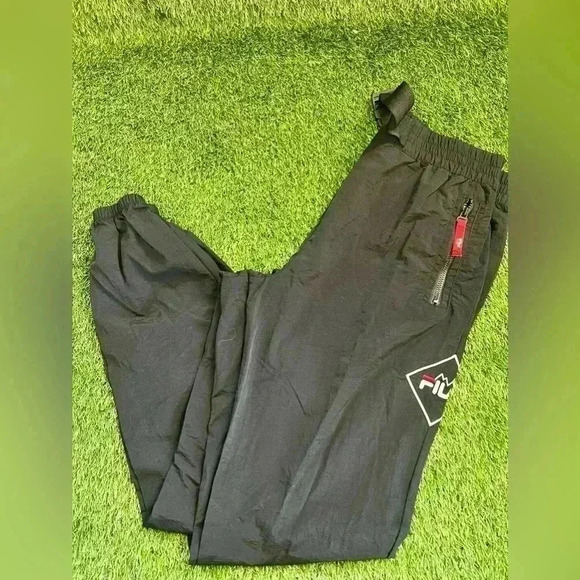 FILA vintage belted high waist pants black Women S RARE #RARE #vintage #90s#fila - Picture 4 of 5